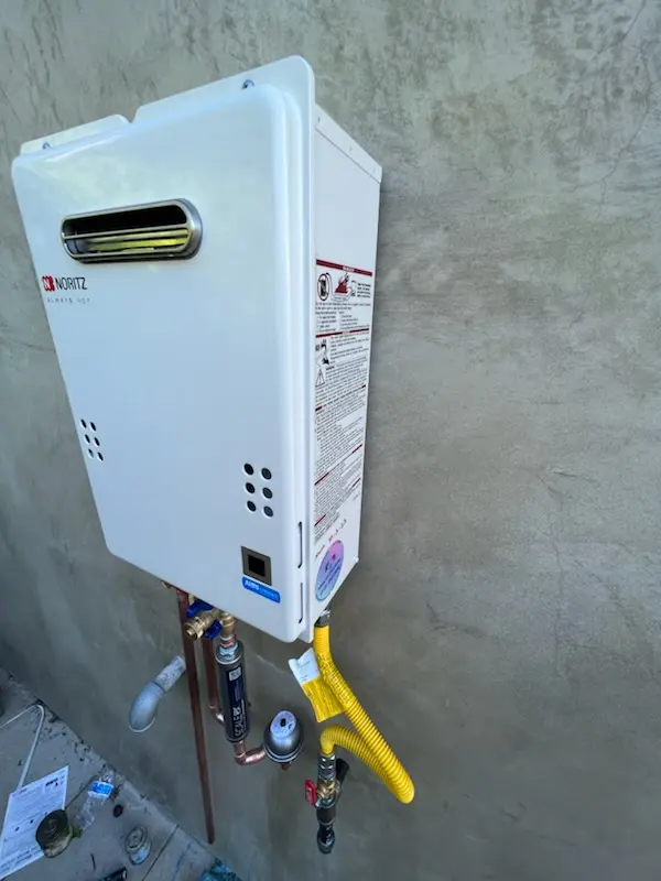 Tankless water heater installation for Corwin homes